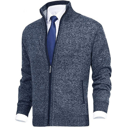 Herren Strickjacke mit Reißverschluss – Stilvolle Freizeit- und Businessmode