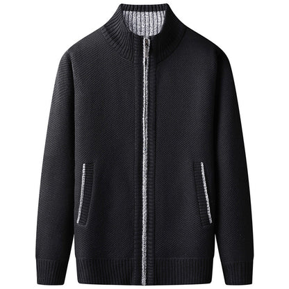 Herren Strickjacke mit Reißverschluss – Stilvolle Freizeit- und Businessmode