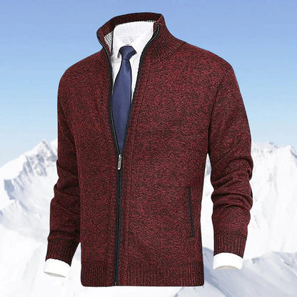 Herren Strickjacke mit Reißverschluss – Stilvolle Freizeit- und Businessmode