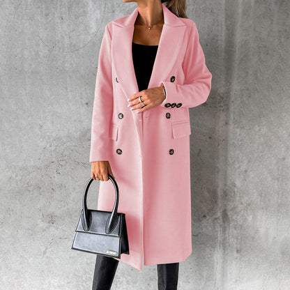 Damen Wintermantel Eleganter Gehrock Stil – Business & Alltag