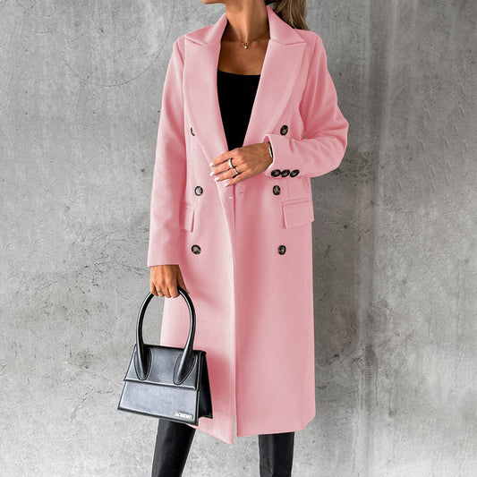 Damen Wintermantel Eleganter Gehrock Stil – Business & Alltag