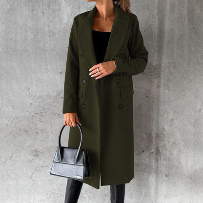 Damen Wintermantel Eleganter Gehrock Stil – Business & Alltag