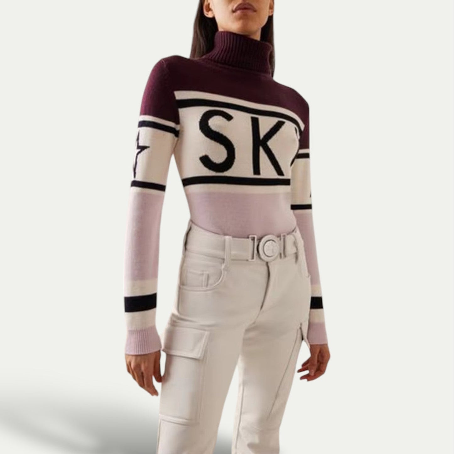 Damen Skirollkragenpullover – Eleganter Winterpullover für Skifahren & Après-Ski