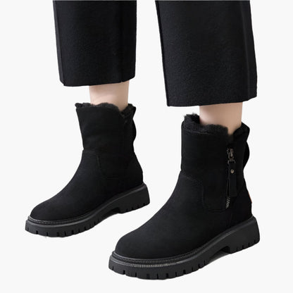 Damen Winter-Boots mit Warmfutter und rutschfester Sohle – Modische Stiefel für Alltag und Outdoor