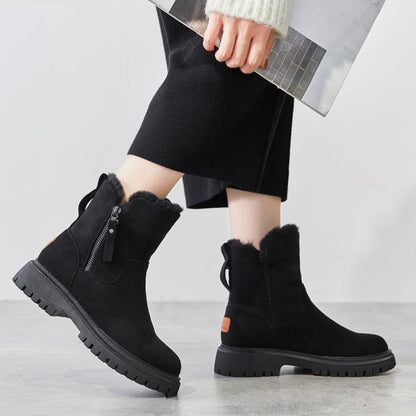 Damen Winter-Boots mit Warmfutter und rutschfester Sohle – Modische Stiefel für Alltag und Outdoor