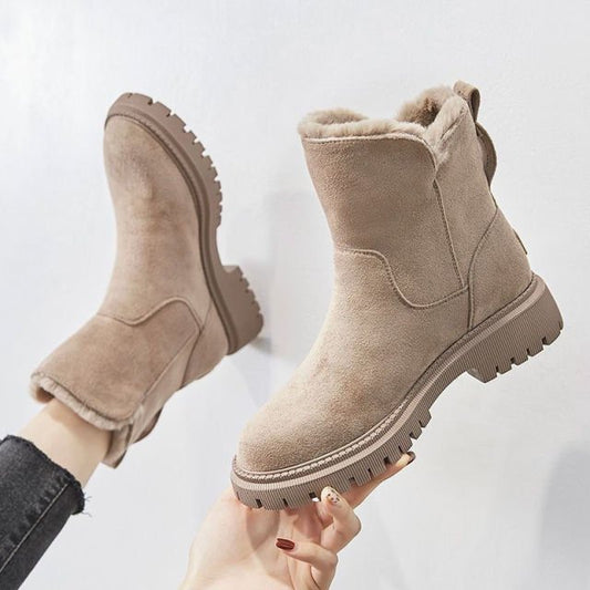 Damen Winter-Boots mit Warmfutter und rutschfester Sohle – Modische Stiefel für Alltag und Outdoor