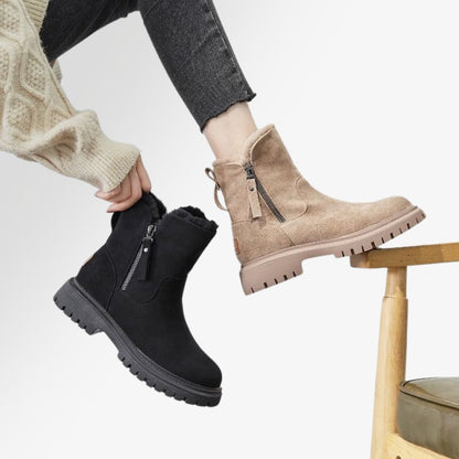 Damen Winter-Boots mit Warmfutter und rutschfester Sohle – Modische Stiefel für Alltag und Outdoor