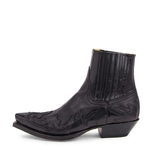 Herren Cowboy Stiefeletten im Western-Stil – Klassische Freizeit-Boots für modebewusste Männer