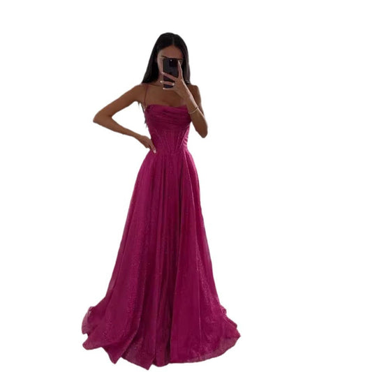 Elegantes Damen-Abendkleid mit Glitzereffekt für Ball & Gala