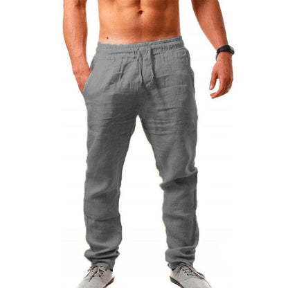 Jeffrey – Atmungsaktive Herren Leinen Freizeithose