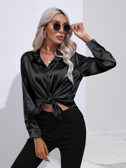 Hayley – Satinbluse für Damen