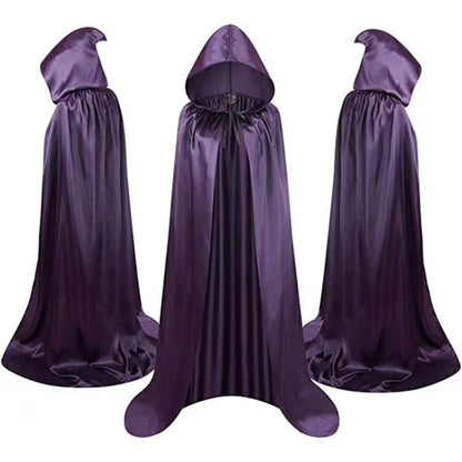 Halloween Umhang für Erwachsene – Reversibler Vampir & Hexen Mantel – Perfekt für Kostüm, Party & Gruselspaß