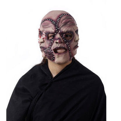 Halloween Drei-Seiten-Frankenstein Gesichtsmaske für Erwachsene – Gruselige Kostümmaske für Horror-Partys