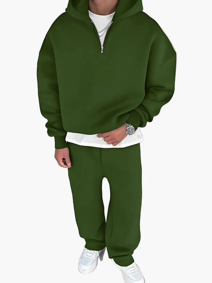 Herren Oversize Freizeit-Set mit Kapuzenpullover und Jogginghose – Stilvolles Lounge- & Streetwear-Outfit
