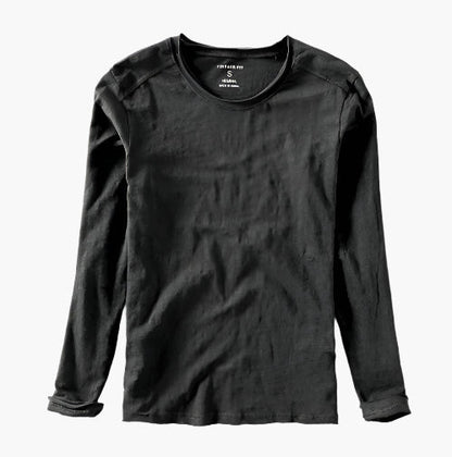 Herren Longsleeve Layered Illusion – V-Ausschnitt, Slim Fit, Smart-Casual Look