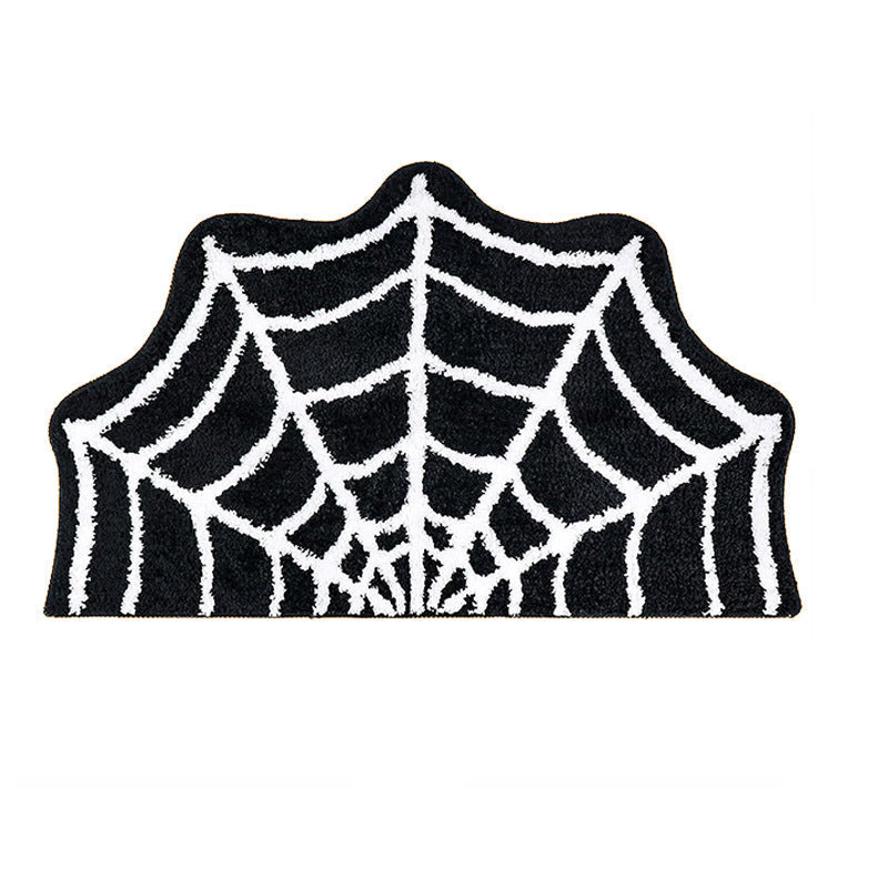 Halloween Fußmatte Spinnennetz – Deko für Tür, Veranda und Flur – Perfekt für Halloween-Partys & Gruselige Atmosphäre