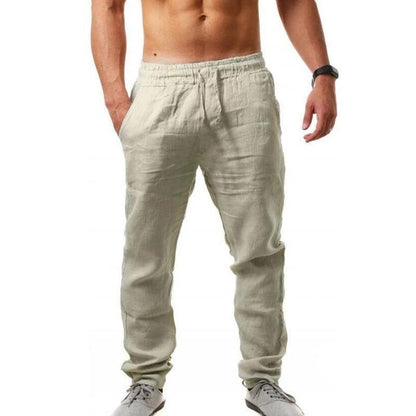 Jeffrey – Atmungsaktive Herren Leinen Freizeithose