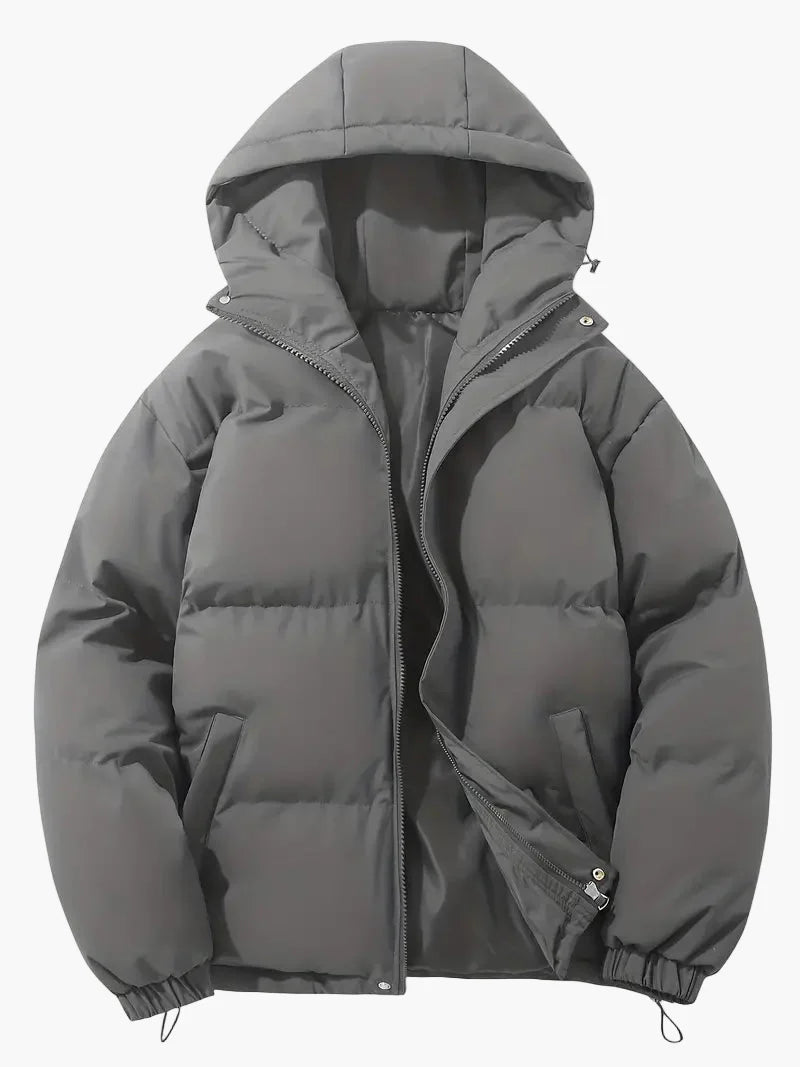 Herren Winter Steppjacke mit Kapuze – Klassischer Stil für kalte Tage