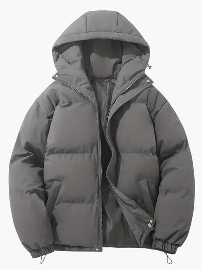 Herren Winter Steppjacke mit Kapuze – Klassischer Stil für kalte Tage