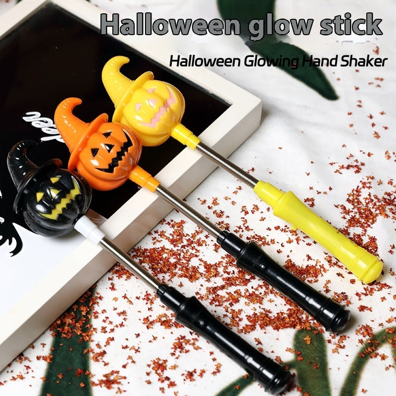 Halloween Leuchtender Handkurbel-Zauberstab für Kinder – Party- und Kostüm-Accessoire