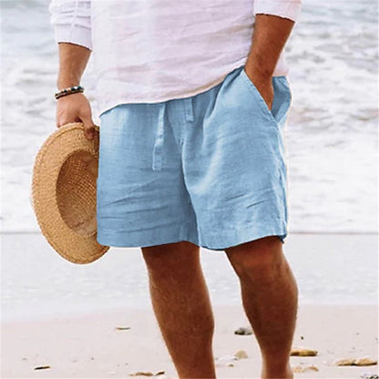 Roy – Bequeme Atmungsaktive Herrenshorts in Einfarbigem Sandton