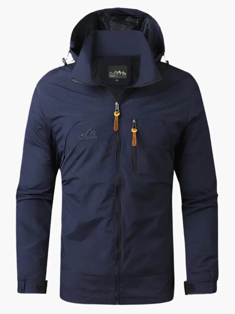 Herren Outdoor-Kapuzenjacke – Sportliche Übergangsjacke mit Brusttasche