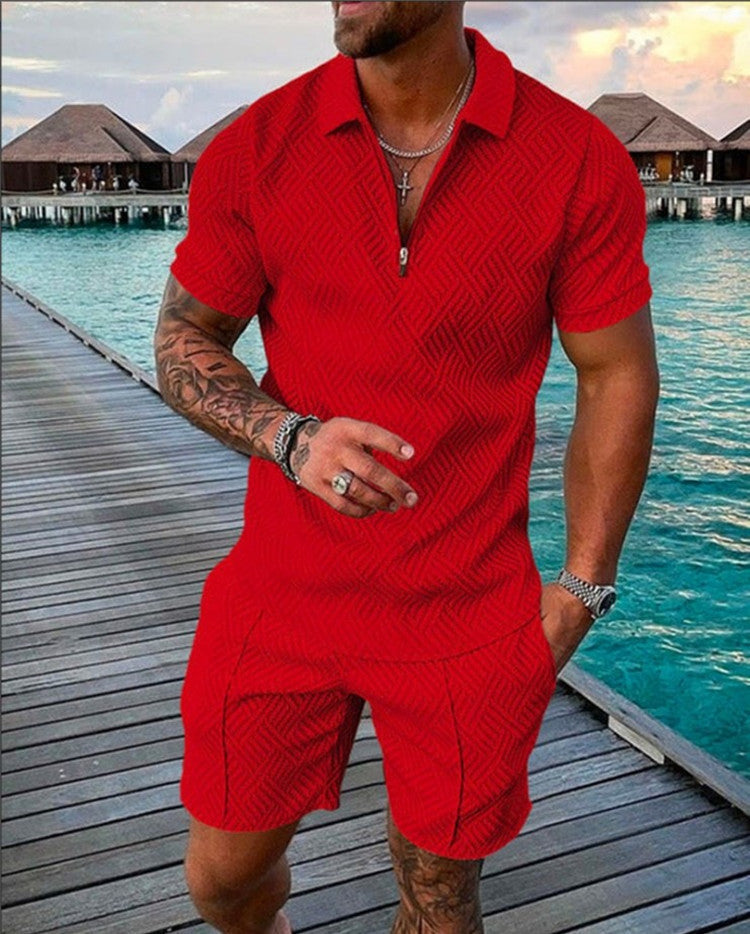 Garry – Sommer Herren Shorts Anzug mit Kurzarm