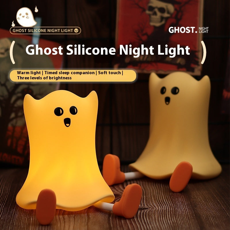 Halloween Nachtlicht Geist Kinderzimmer Dekoration – Cartoon LED Lampe für Halloween Party & Deko