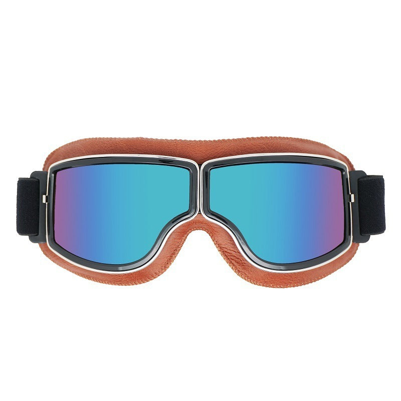 Retro Motorradbrille für Herren – stylische Pilotenbrille mit UV-Schutz, polarisiert, modisches Vintage-Design