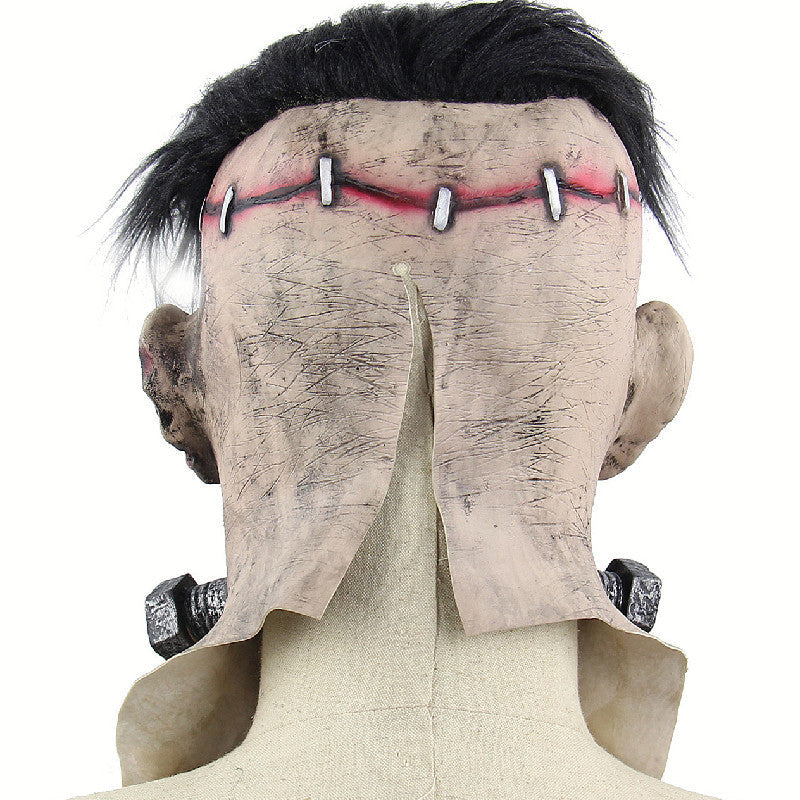 Halloween Frankenstein Monster Vollkopfmaske für Erwachsene – Gruselige Latex Kostümmaske für Halloween-Partys & Deko