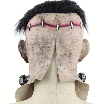 Halloween Frankenstein Monster Vollkopfmaske für Erwachsene – Gruselige Latex Kostümmaske für Halloween-Partys & Deko