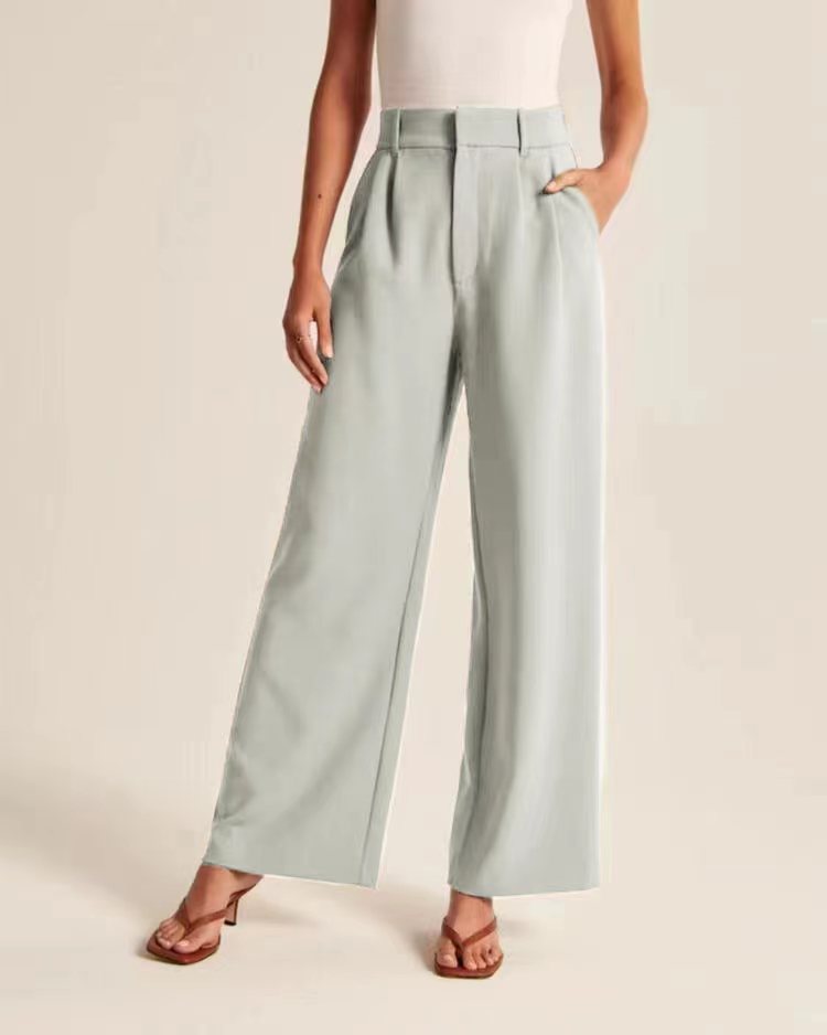 Holly – Hochtaillierte Weite Hosen Mit Gürtel