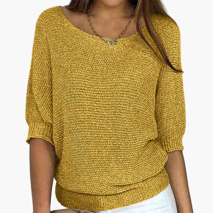 Damen Strickpullover Locker Bequem Casual Stil – Ideal für Alltag und Freizeit