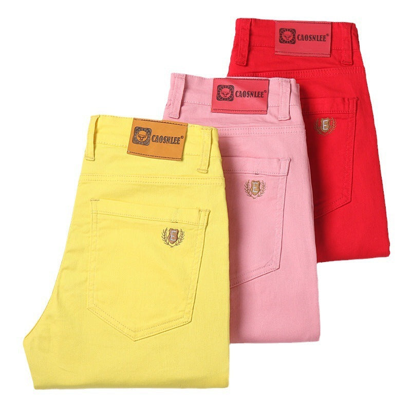 Allan – Stretch Herren Freizeit Hose mit farbenfrohem Design