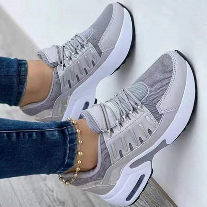 Alice – Damen Plateau-Sneaker mit Rundzehen und Schnürung