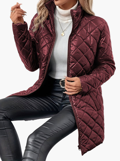 Damen Steppjacke im modernen Casual-Look – Perfekt für Herbst und Winter