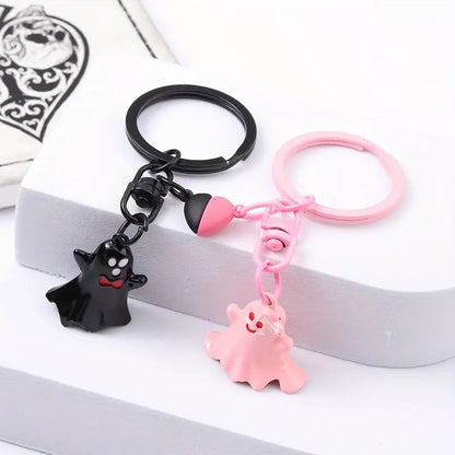 Halloween Schlüsselanhänger Set – Niedliche Geister Anhänger für Schlüsselbund, Deko & Geschenk – Unisex