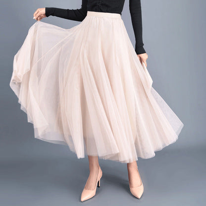 Kathryn – Langer Tüllrock mit Hoher Taille