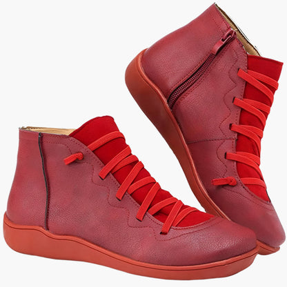 Damen Orthopädische Komfort-Boots im modernen Freizeit-Look – Bequeme Alltagsschuhe mit Reißverschluss
