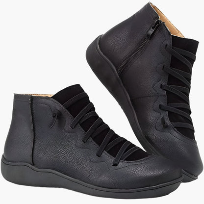 Damen Orthopädische Komfort-Boots im modernen Freizeit-Look – Bequeme Alltagsschuhe mit Reißverschluss