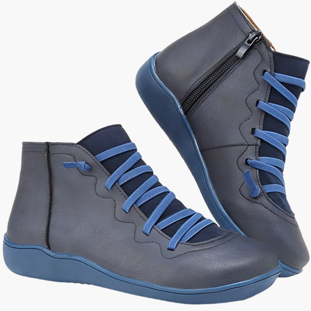 Damen Orthopädische Komfort-Boots im modernen Freizeit-Look – Bequeme Alltagsschuhe mit Reißverschluss