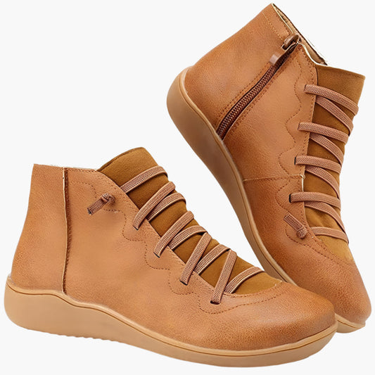 Damen Orthopädische Komfort-Boots im modernen Freizeit-Look – Bequeme Alltagsschuhe mit Reißverschluss