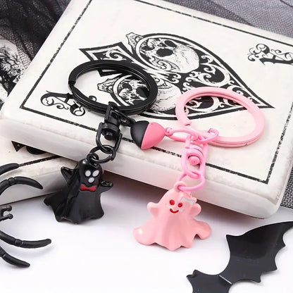 Halloween Schlüsselanhänger Set – Niedliche Geister Anhänger für Schlüsselbund, Deko & Geschenk – Unisex
