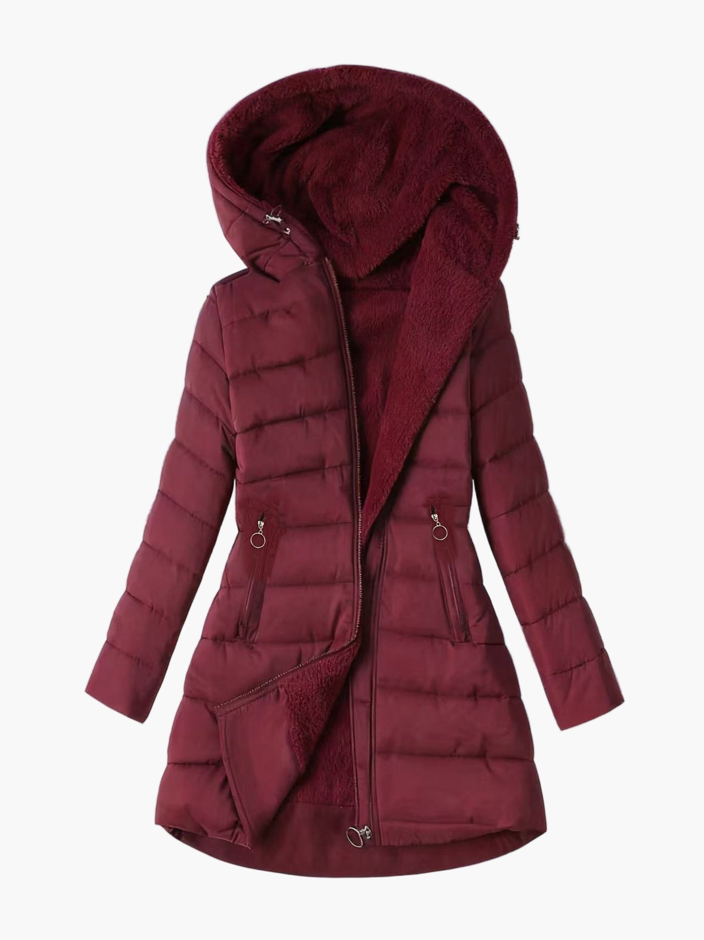 Damen Steppmantel mit Kapuze – Winterjacke für Alltag und Freizeit