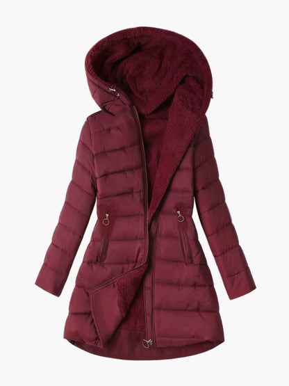Damen Steppmantel mit Kapuze – Winterjacke für Alltag und Freizeit