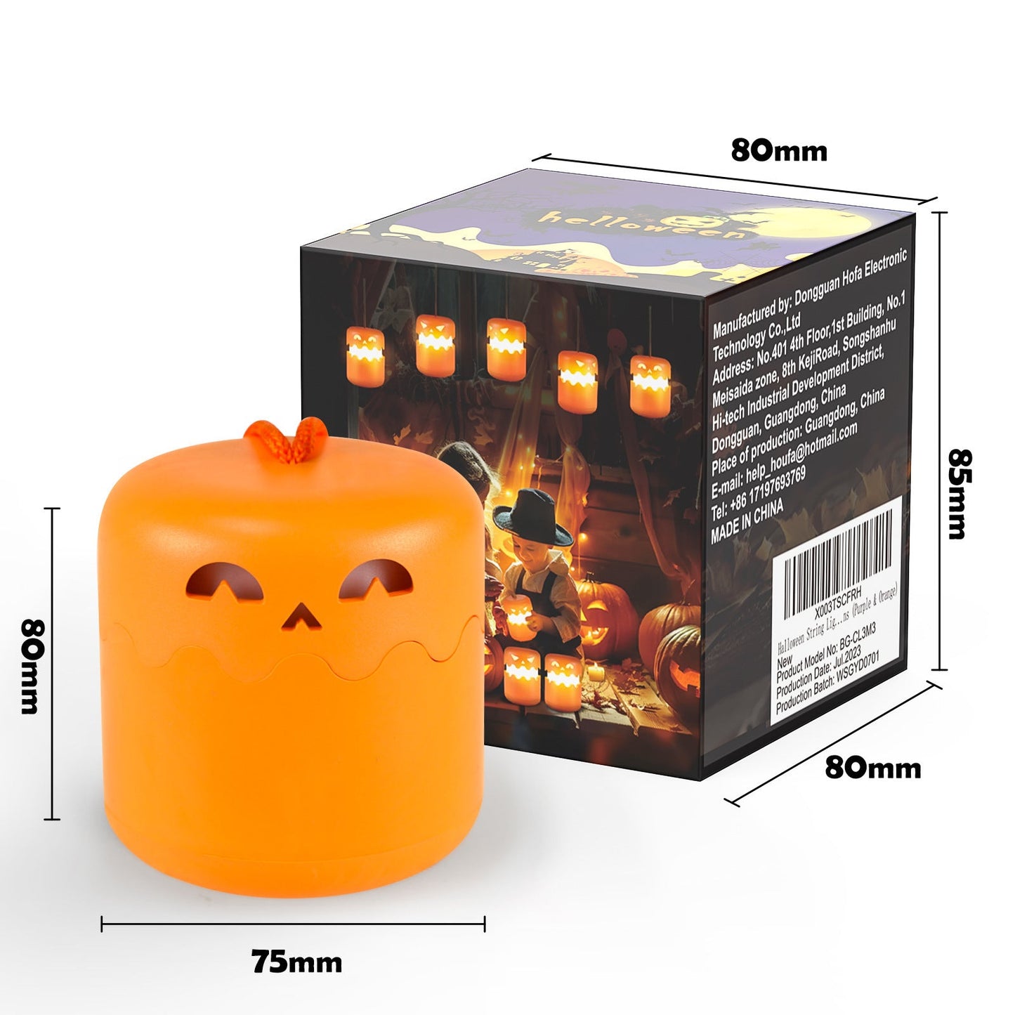 Halloween LED Kürbis-Laterne für Dekoration – Gruselige Partybeleuchtung