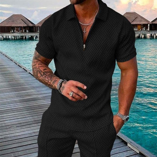 Garry – Sommer Herren Shorts Anzug mit Kurzarm