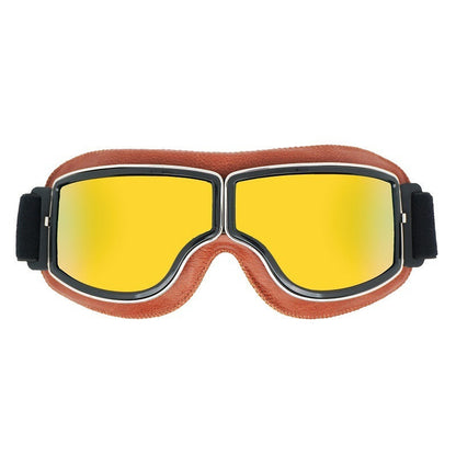 Retro Motorradbrille für Herren – stylische Pilotenbrille mit UV-Schutz, polarisiert, modisches Vintage-Design