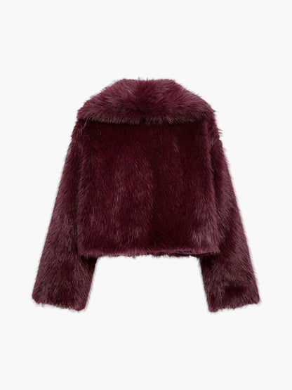 Damen Kunstfell-Jacke im angesagten Kurzschnitt für stilvolle Herbst- und Winter-Looks