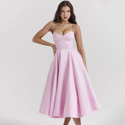 Georgina – Figurbetontes Korsettkleid mit Stahlring und Schwingrock
